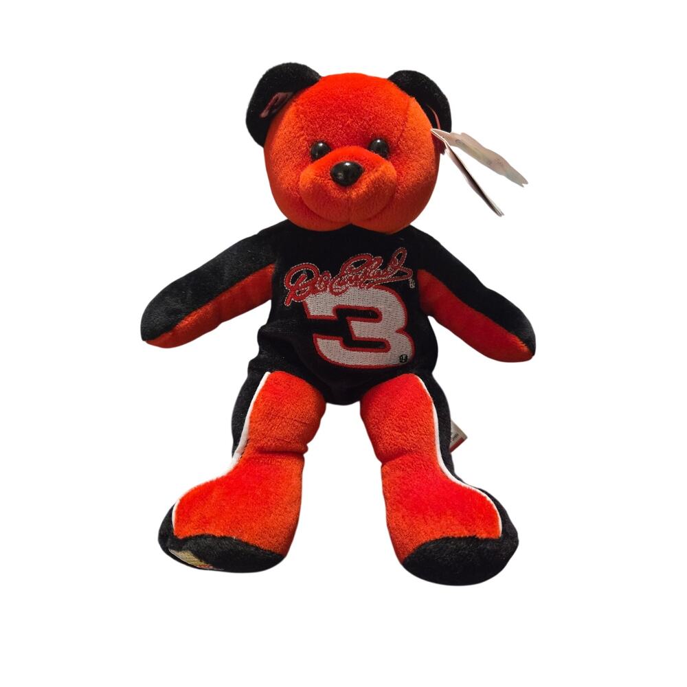 Dale Earnhardt #3 Team Speed Bears Authentic Plush (1999) Nascar Beanie